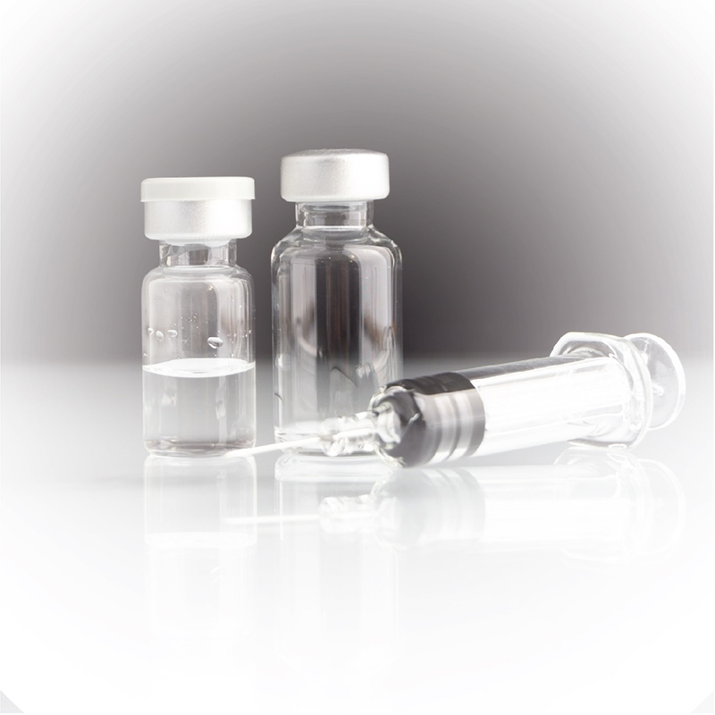syringe and vials