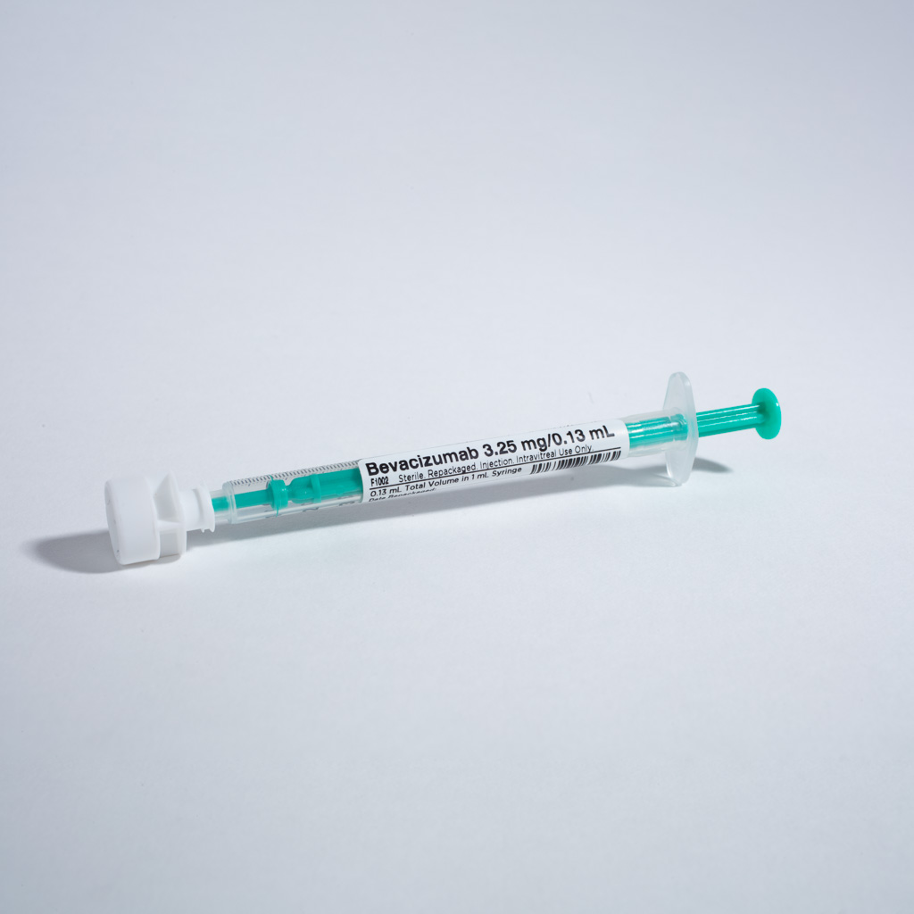 Bevacizumab (Avastin®) 3.25 mg/0.13 mL, repackaged in a 1 mL Syringe