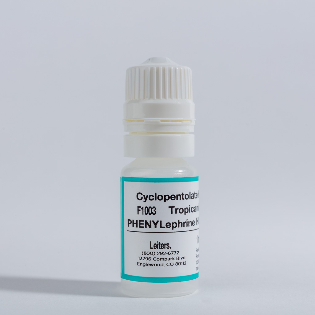 Cyclopentolate HCl 1%, Tropicamide 1%, Phenylephrine HCl 2.5% ophthalmic solution