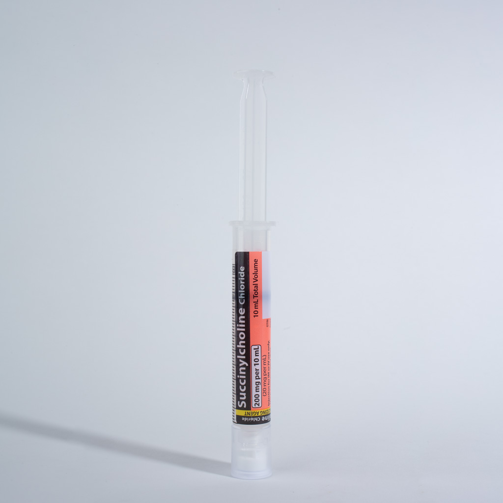 Succinylcholine Chloride 20 mg/mL, 10 mL in 10 mL Syringe