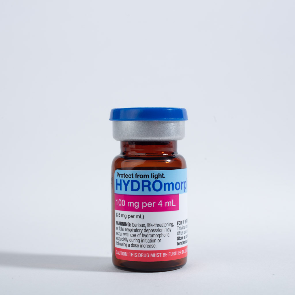 Hydromorphone HCl 100 mg (25 mg/mL) concentrated vial