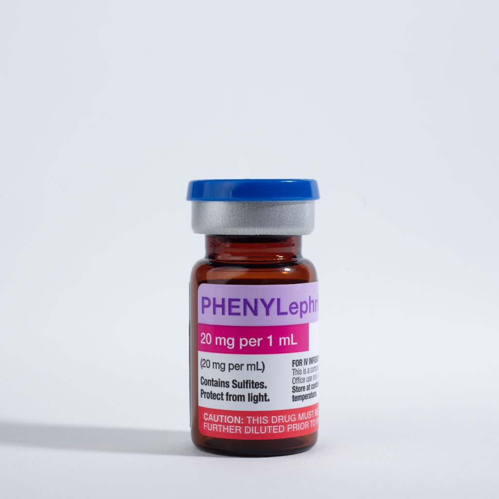Phenylephrine HCl 20 mg (20 mg/mL) concentrated vial