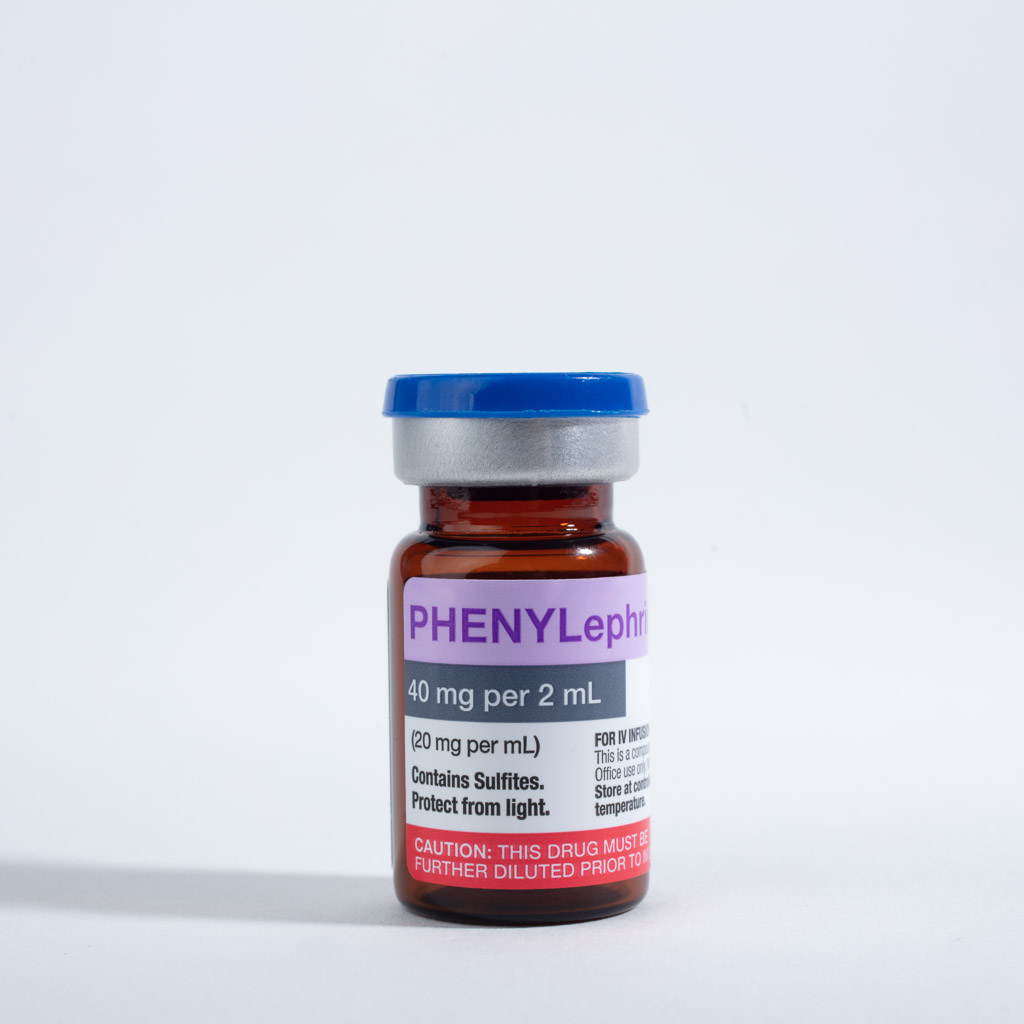 Phenylephrine HCl 40 mg (20 mg/mL) concentrated vial