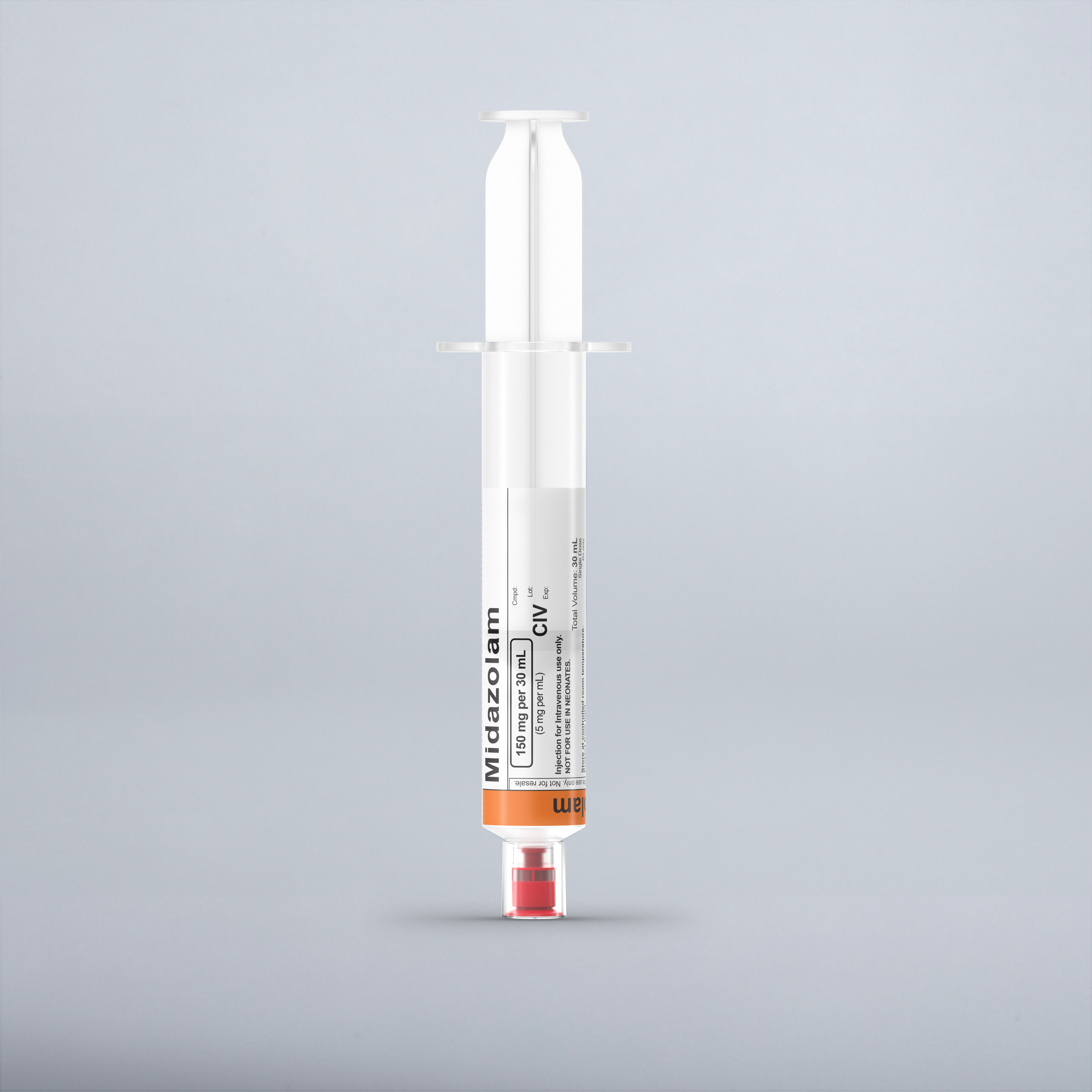 Midazolam 5mg/mL, 30 mL in 50 mL Syringe PCA