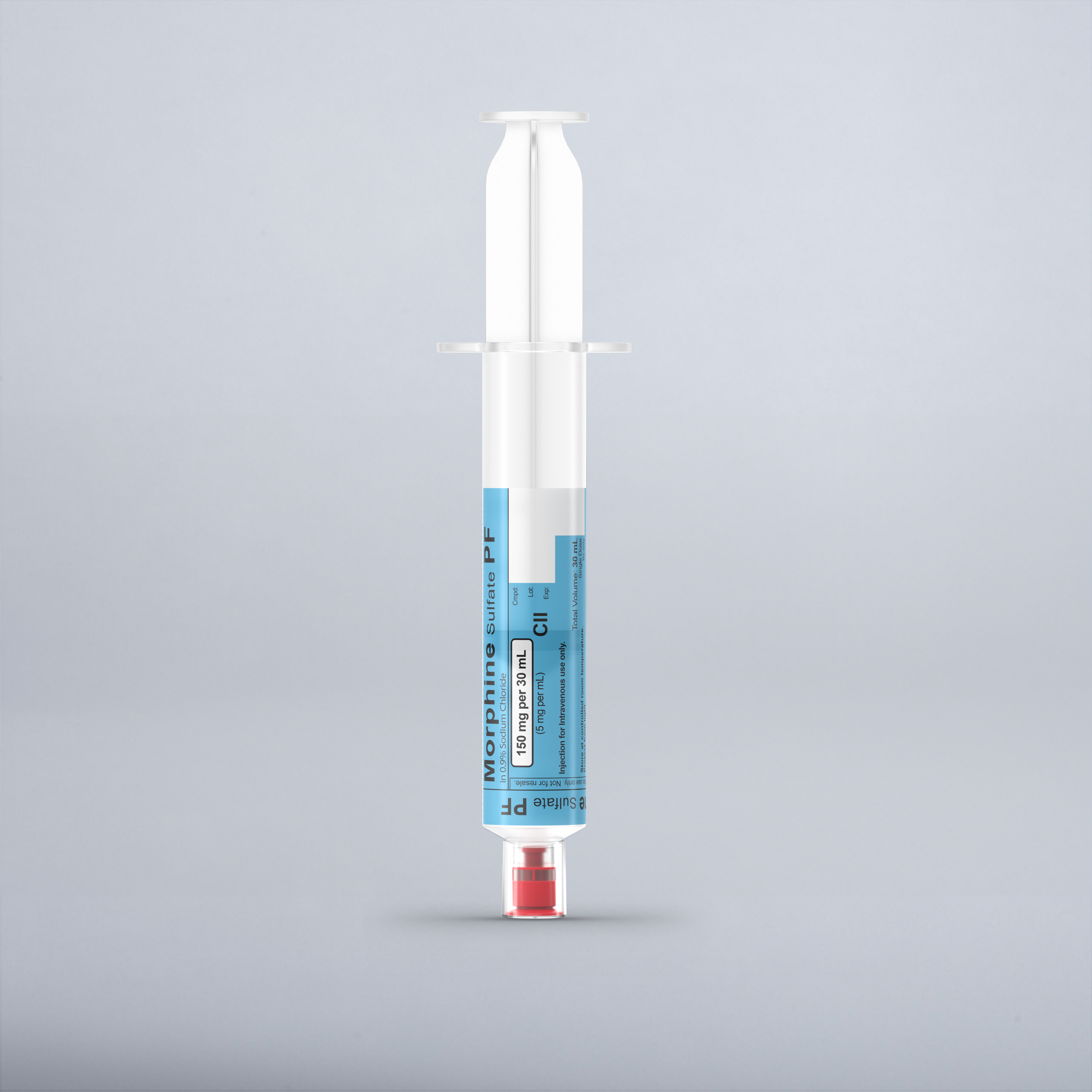 Morphine Sulfate 5mg/mL, 30 mL in 50 mL Syringe PCA