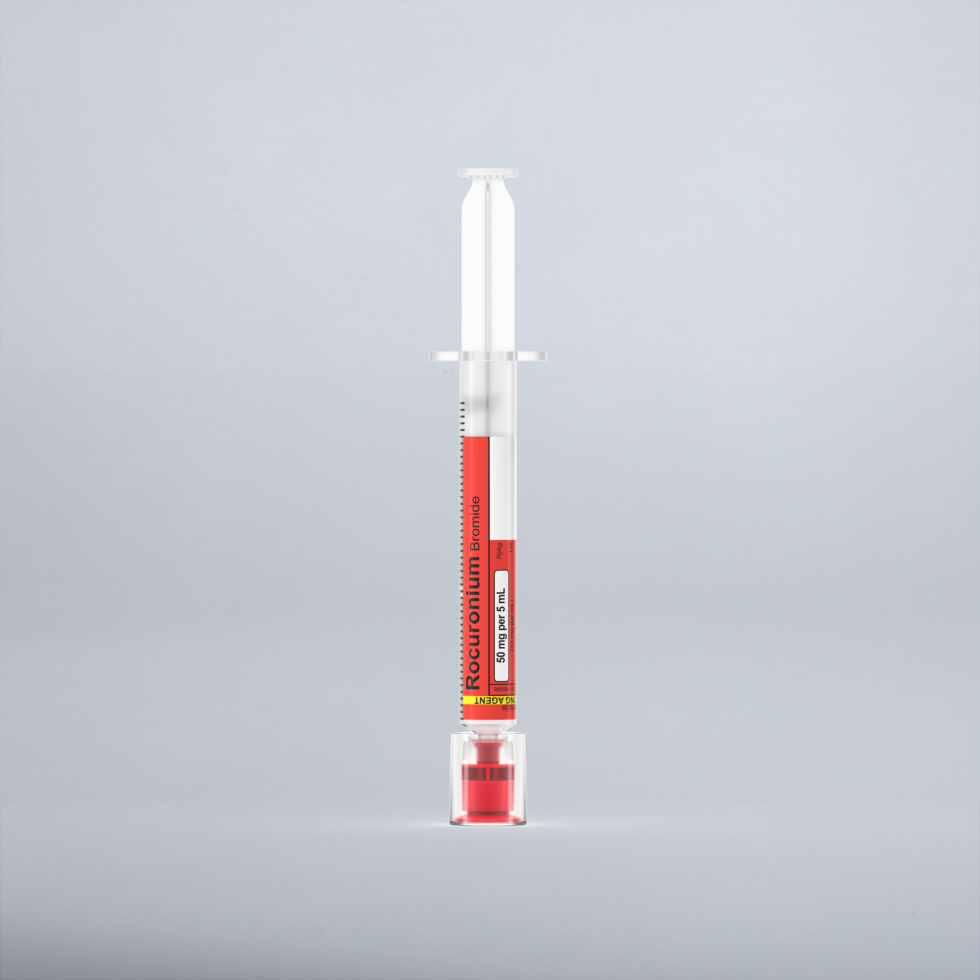 Rocuronium Bromide 10 mg/mL, 5 mL in a 5 mL Syringe