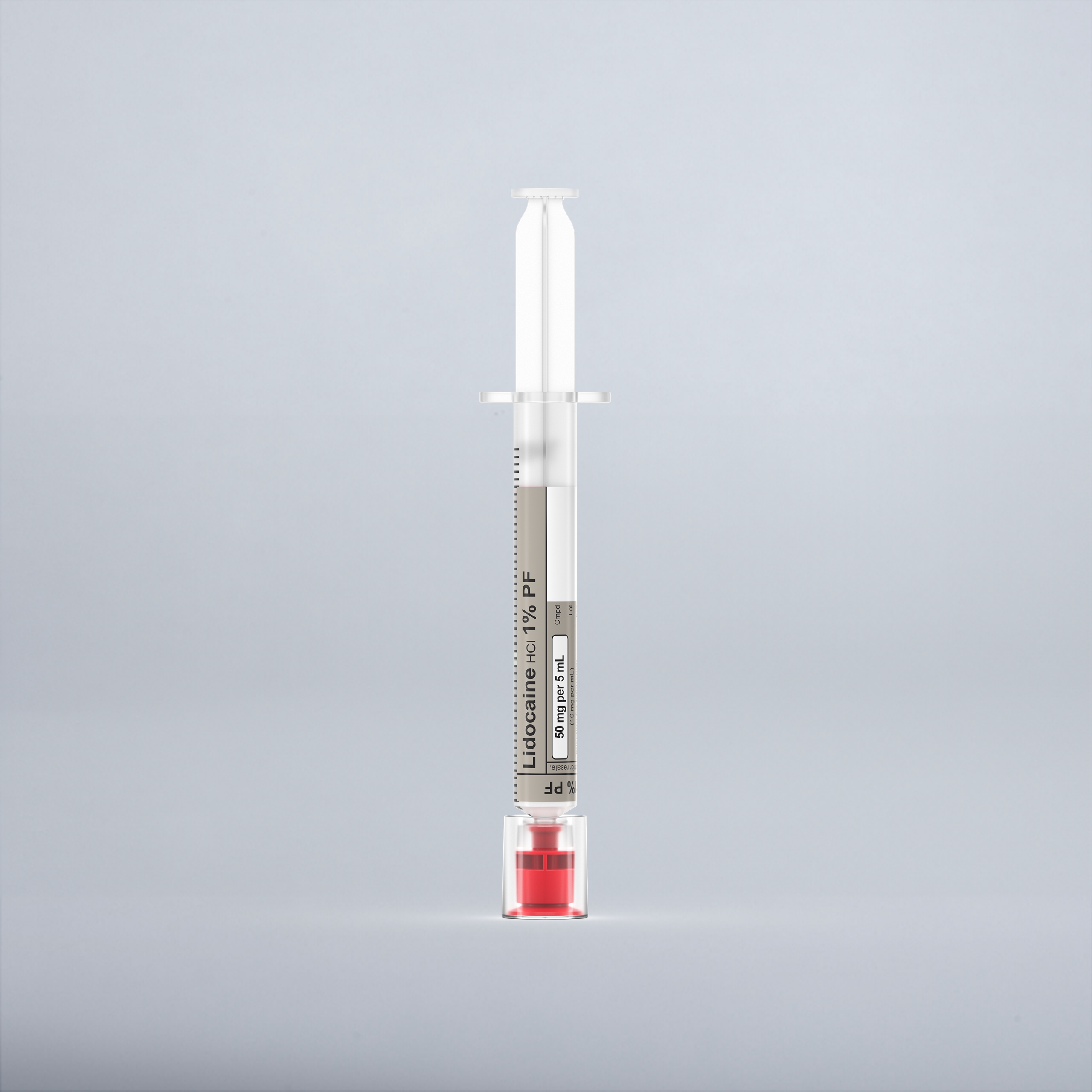 Lidocaine HCI 1% preservative free, 5 mL in a 5 mL Syringe