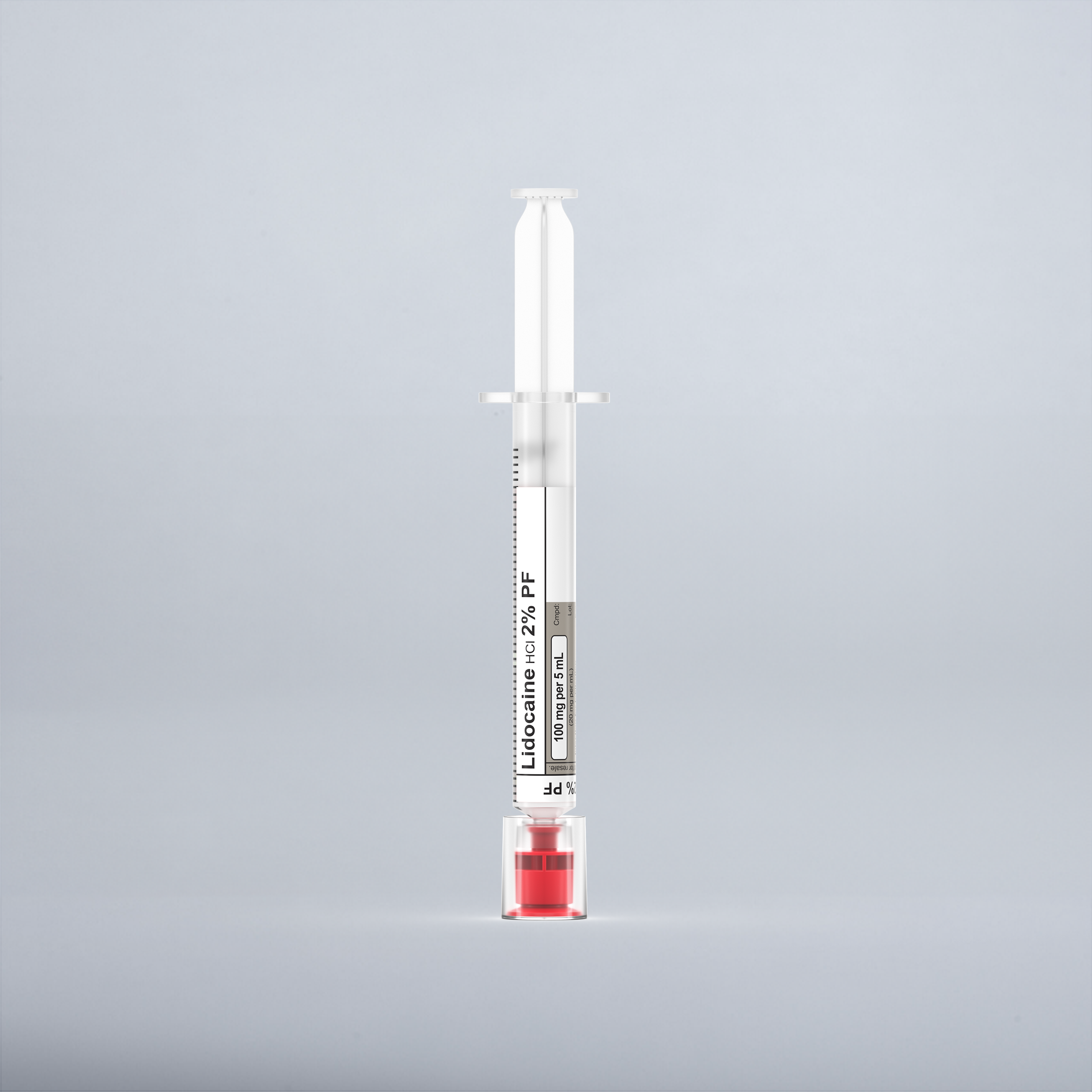 Lidocaine HCI 2% preservative free, 5 mL in a 5 mL Syringe