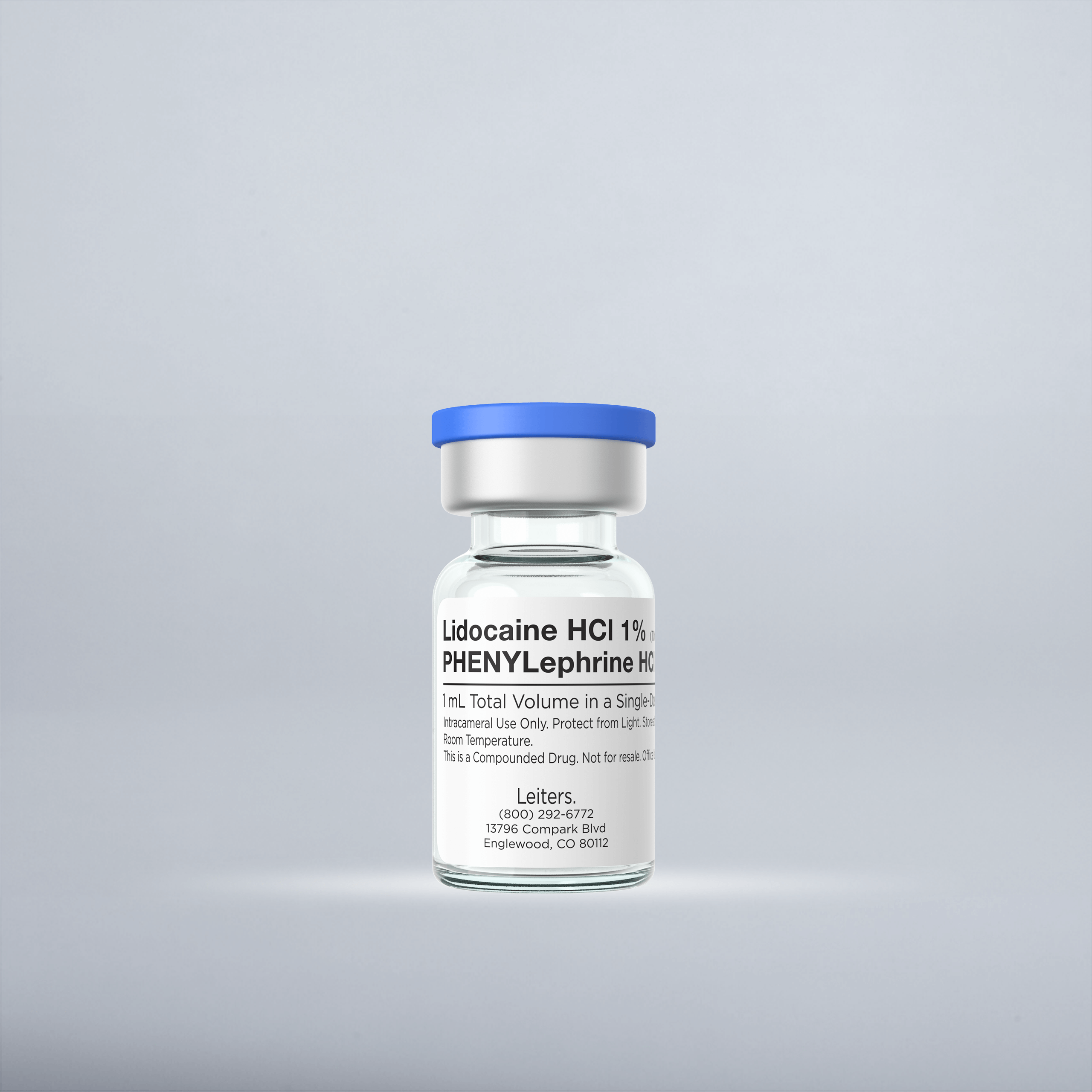 Lidocaine HCl 1%, Phenylephrine HCl 1.5%, 1 mL in a 2 mL vial