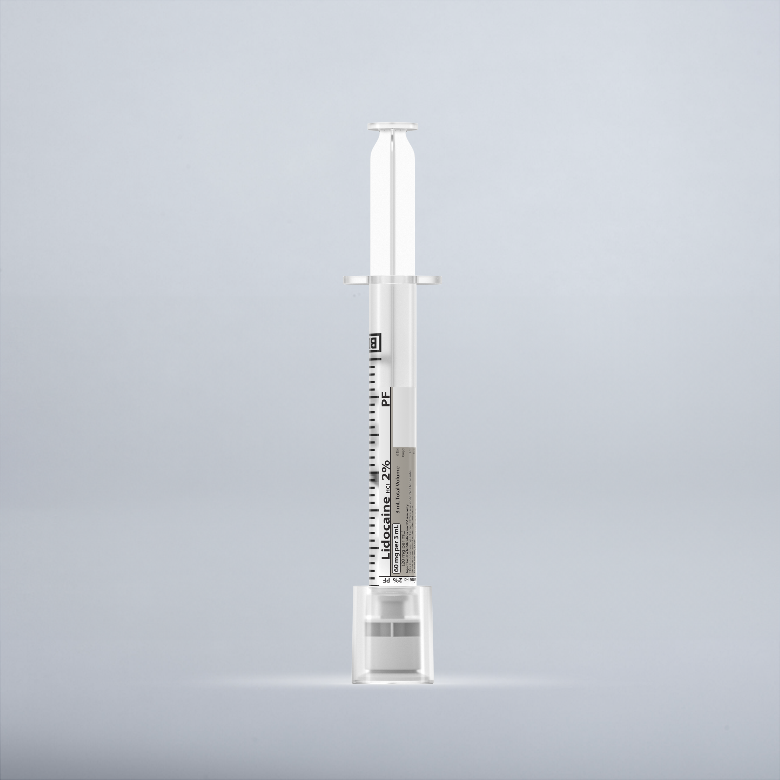 Lidocaine HCI 2%, preservative free, 3 mL in a 3 mL Syringe