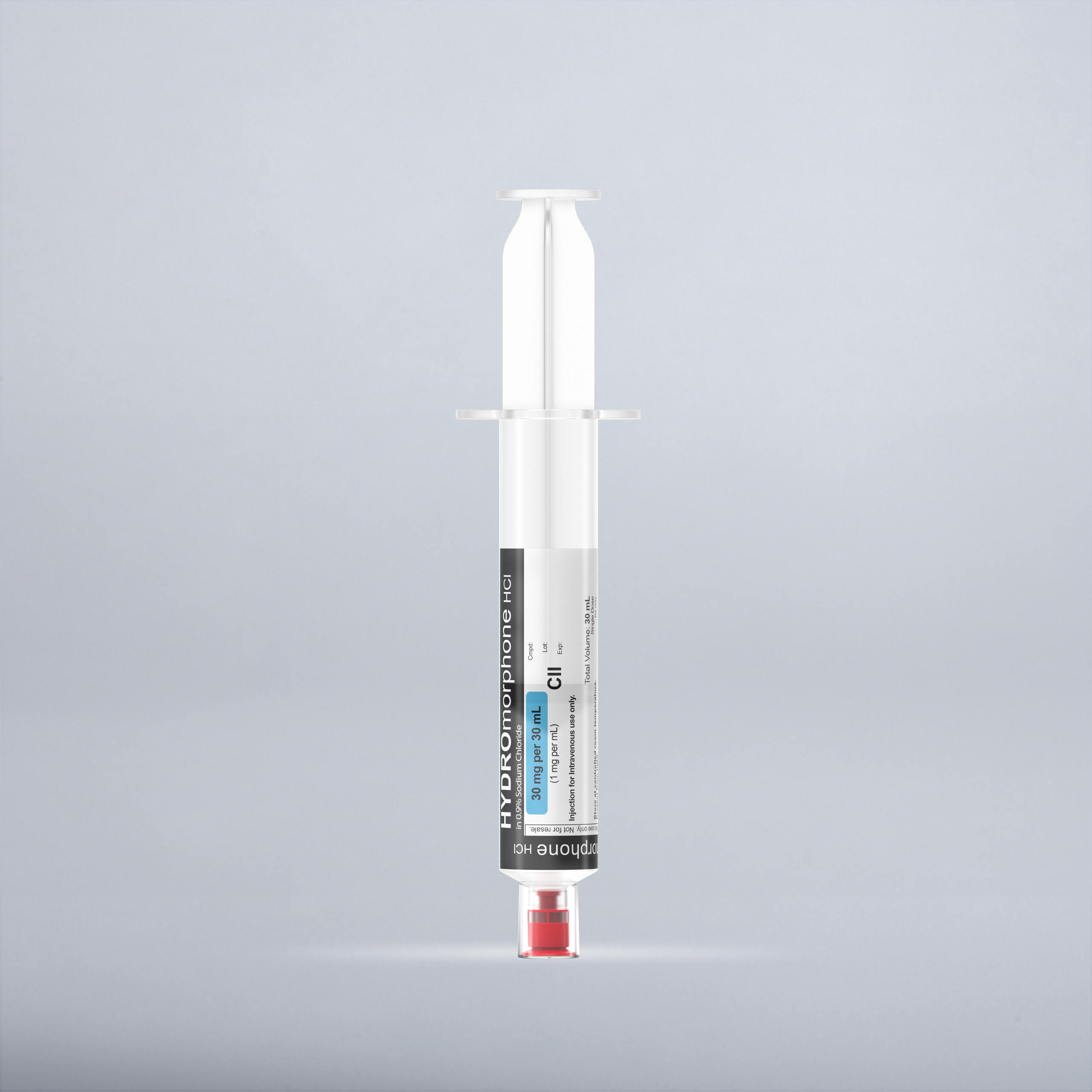 Hydromorphone 1 mg/mL, 30 mL in 50 mL Syringe PCA