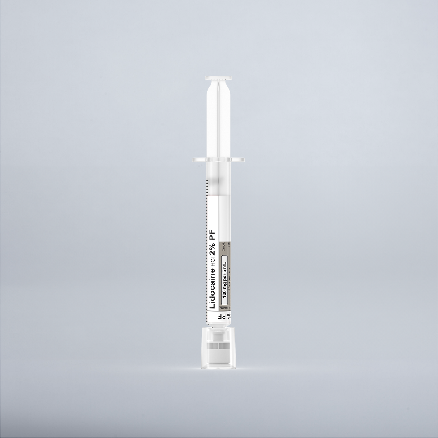 Lidocaine HCI 2% preservative free, 5 mL in a 5 mL Syringe